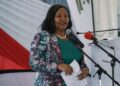 Tourism and Wildlife Cabinet Secretary Rebecca Miano speaks during the World Wildlife Day celebrations in Baringo County on March 3, 2025. She announced that victims of human-wildlife conflicts will now receive compensation within 90 days of lodging claims.