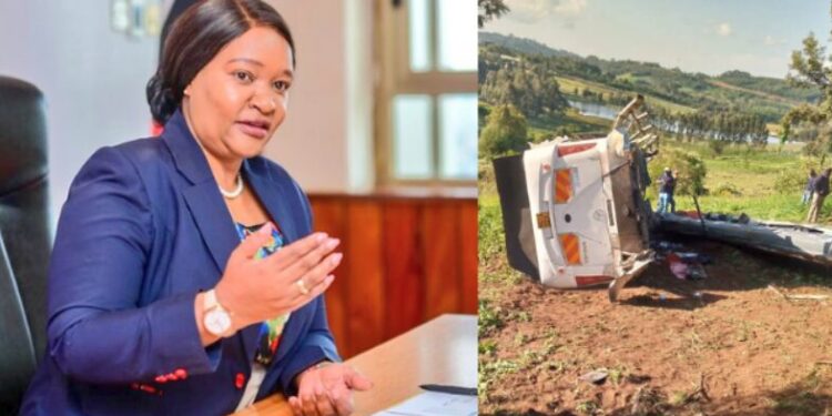 Tourism CS Rebecca Miano calls for urgent driver caution after a fatal Nyandarua crash involving tourists leaves six dead and many injured.