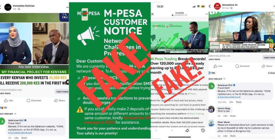 Safaricom warns customers against fake M-Pesa investment schemes circulating online, urging Kenyans to verify all offers through official channels.