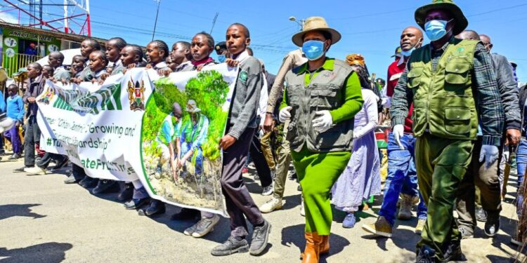 Tourism CS Rebecca Miano leads Mazingira Day 2025 in Nyandarua County