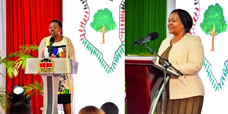 Tourism CS Rebecca Miano joins First Lady Rachel Ruto in Nakuru for the Third Edition of the First Lady’s Mazingira Awards (FLAMA), celebrating over 2,400 youth-led projects that promote environmental conservation and innovation across Kenya.