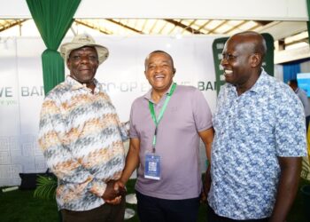 Co-op Bank Kenya engaged SACCO leaders at the 2026 KUSCCO Convention in Mombasa, with Hon. Wycliffe Oparanya attending to discuss cooperative growth and sector innovation.