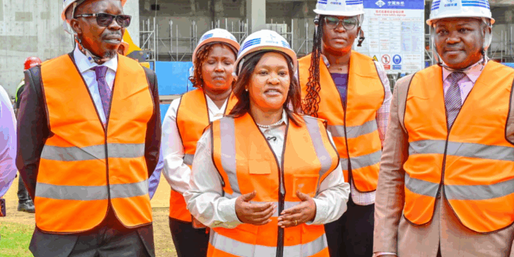 Tourism and Wildlife CS Rebecca Miano reviews progress at the Bomas International Convention Complex, highlighting Kenya’s readiness to host global conferences and boost MICE tourism ahead of major summits.